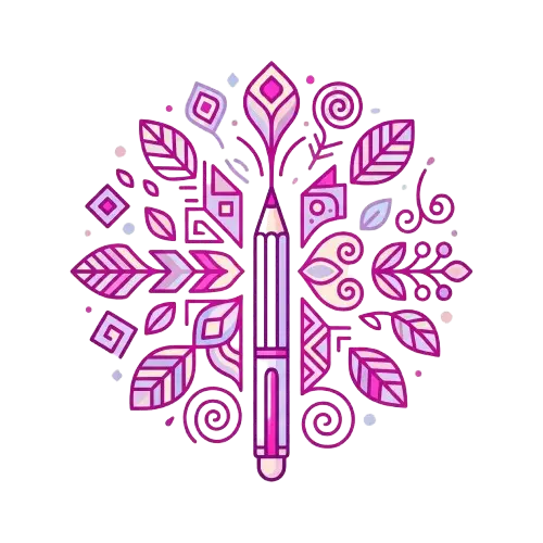 Unique folk art designs illustration with decorative pencil and cultural motifs