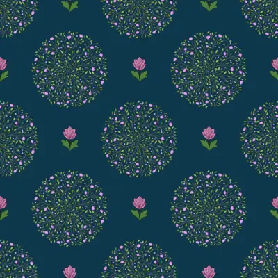 Floral Bloom Medallion