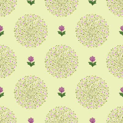 Floral Medallion Pattern