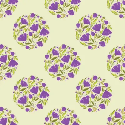 Whimsical Floral Circle