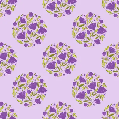 purple-floral-medley by fabzure