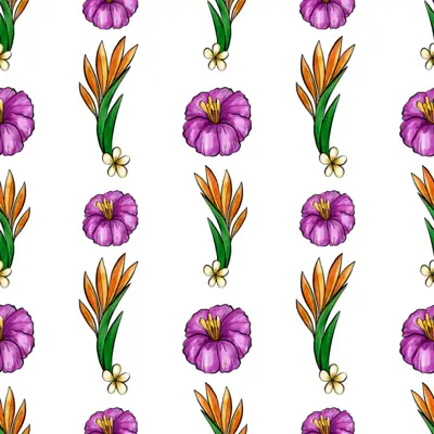 Tropical Flower Burst by 