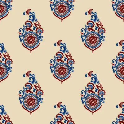 Paisley Floral Motif by 
