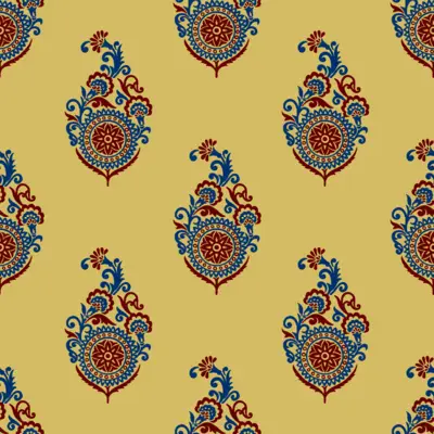 Paisley Floral Motif