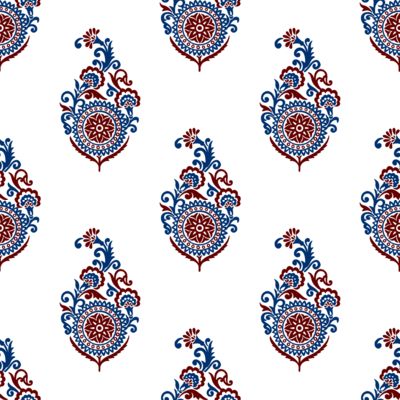 Paisley Floral Motif