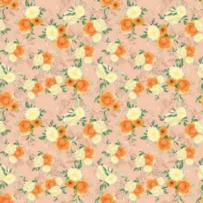 Floral Peach Garden