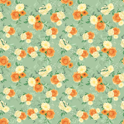 floral-orange-garden by fabzure