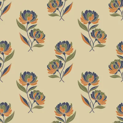 Retro Floral Bloom by 