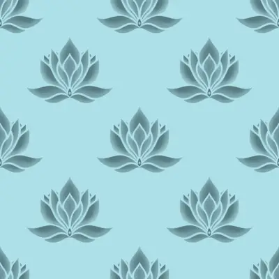 Aqua Lotus Flower by 