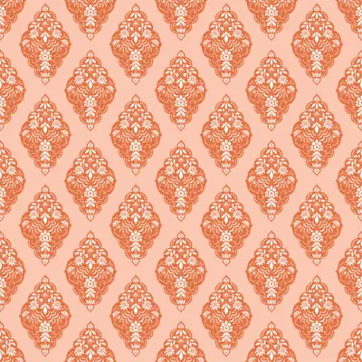 orange-damask by fabzure