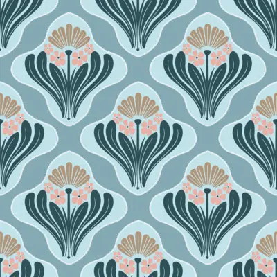 Floral Art Deco by 