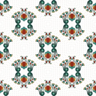 Egyptian Floral Motif by 