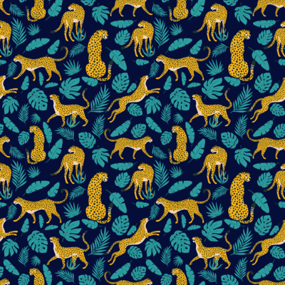 Leopard Jungle Motif