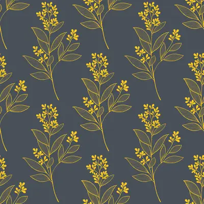 Golden Botanical Grace by 