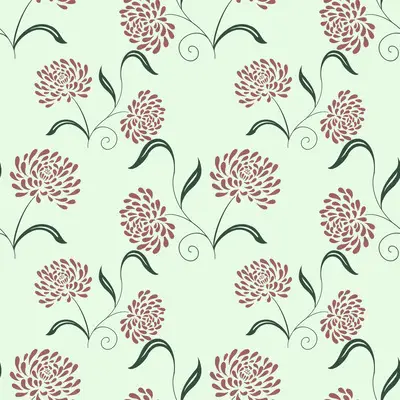 Blossom Swirl On Mint by 