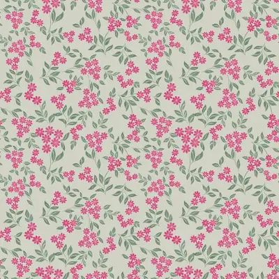 Petal Whispers On Pale Green by 