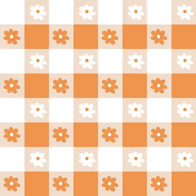 Citrus Check Daisy by 