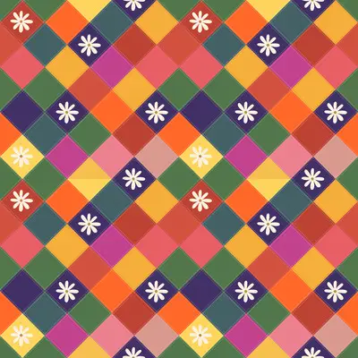 Festive Patchwork Daisy by 