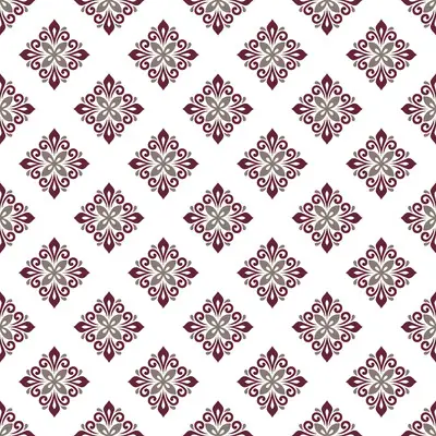 Maroon Portuguese Tile by 
