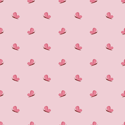 whimsical-pink-butterfly-pattern by fabzure
