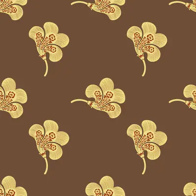 traditional-khaki-floral by fabzure