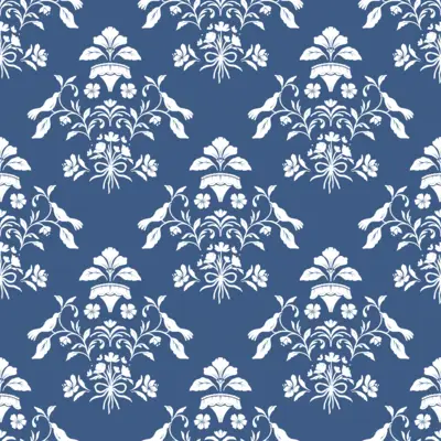 Classic Floral Bird Damask