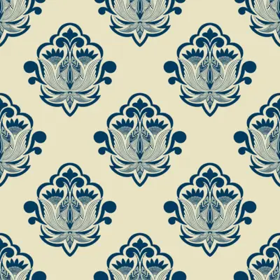 Floral Damask Design by 