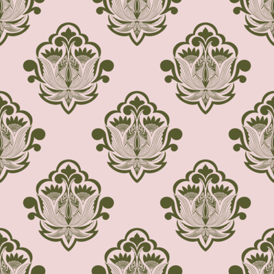 Floral Damask Pattern