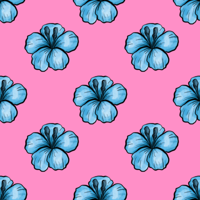 blue-watercolor-flowers by fabzure