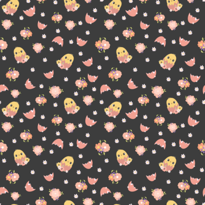 Floral Easter Chicks