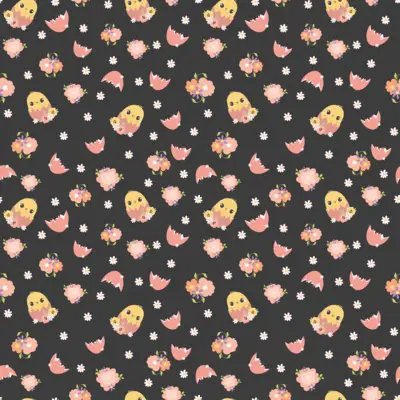 floral-easter-chicks by fabzure