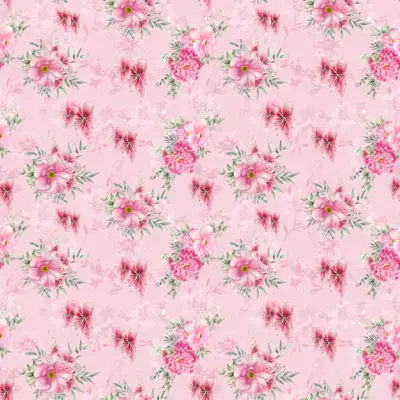 Pink Floral Bloom by 