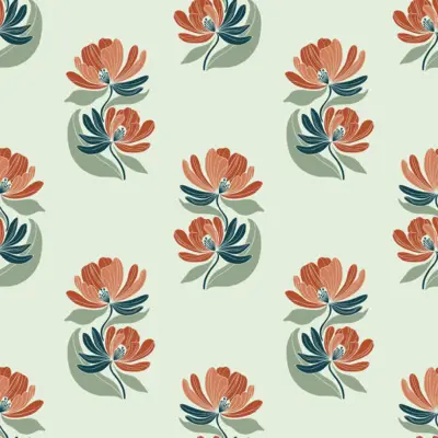 Retro Floral Blooms