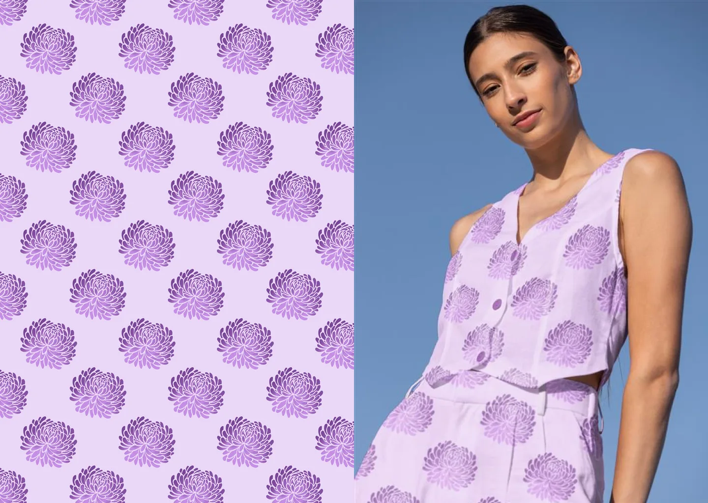 Lavender Bloom Co-ord Set